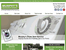 Tablet Screenshot of murphysdryerventservice.com